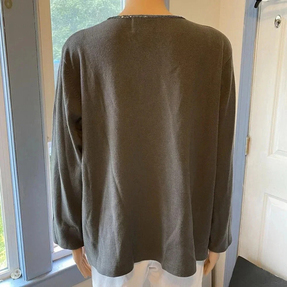 Onlyat Bloomingdale’s Wool Gray Pull over Sweater Women’s 1X - Picture 6 of 6